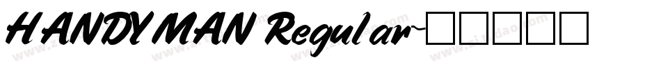 HANDYMAN Regular字体转换